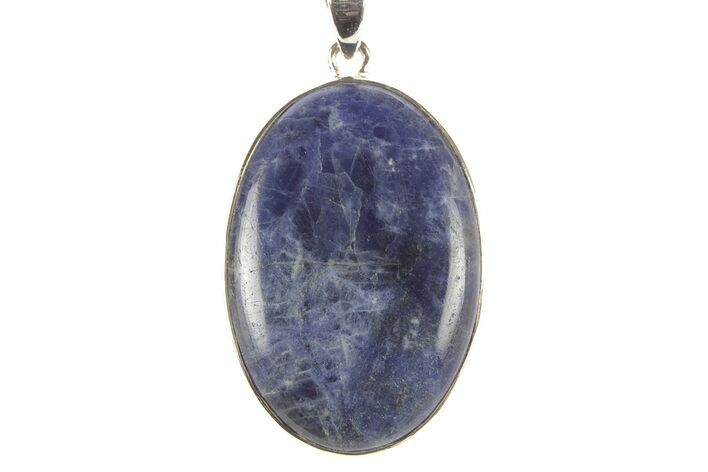 Polished Sodalite Pendant (Necklace) - Sterling Silver #262132